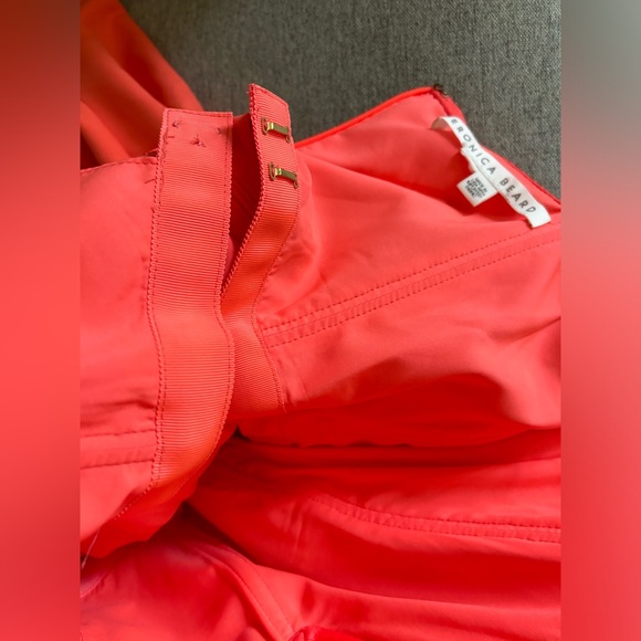 $548 EUC Veronica Beard Colebrook Neon Pink Midi Dress - Picture 10 of 10